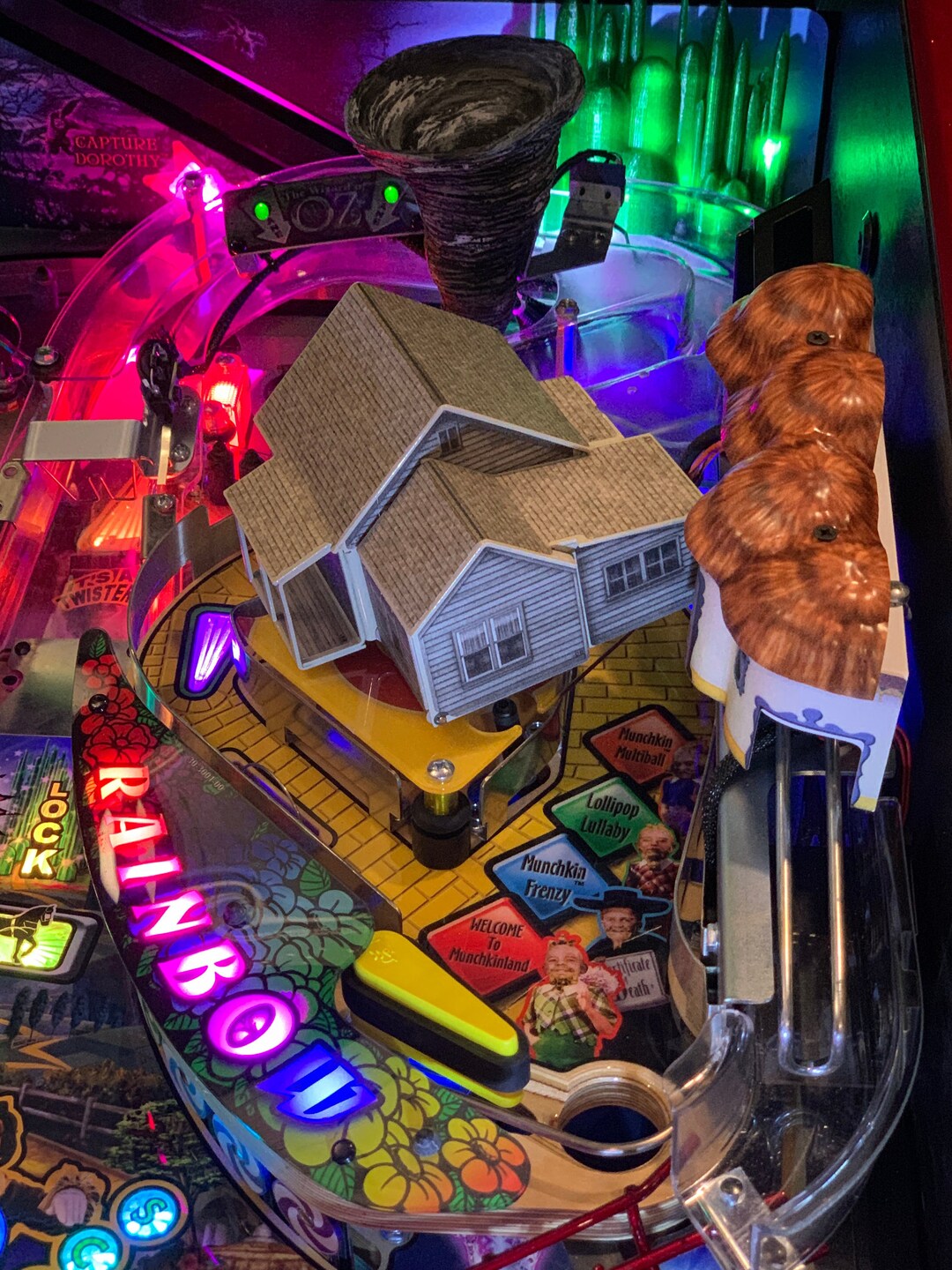 Jersey Jack Wizard of Oz Pinball Lighted Emerald City MOD Etsy