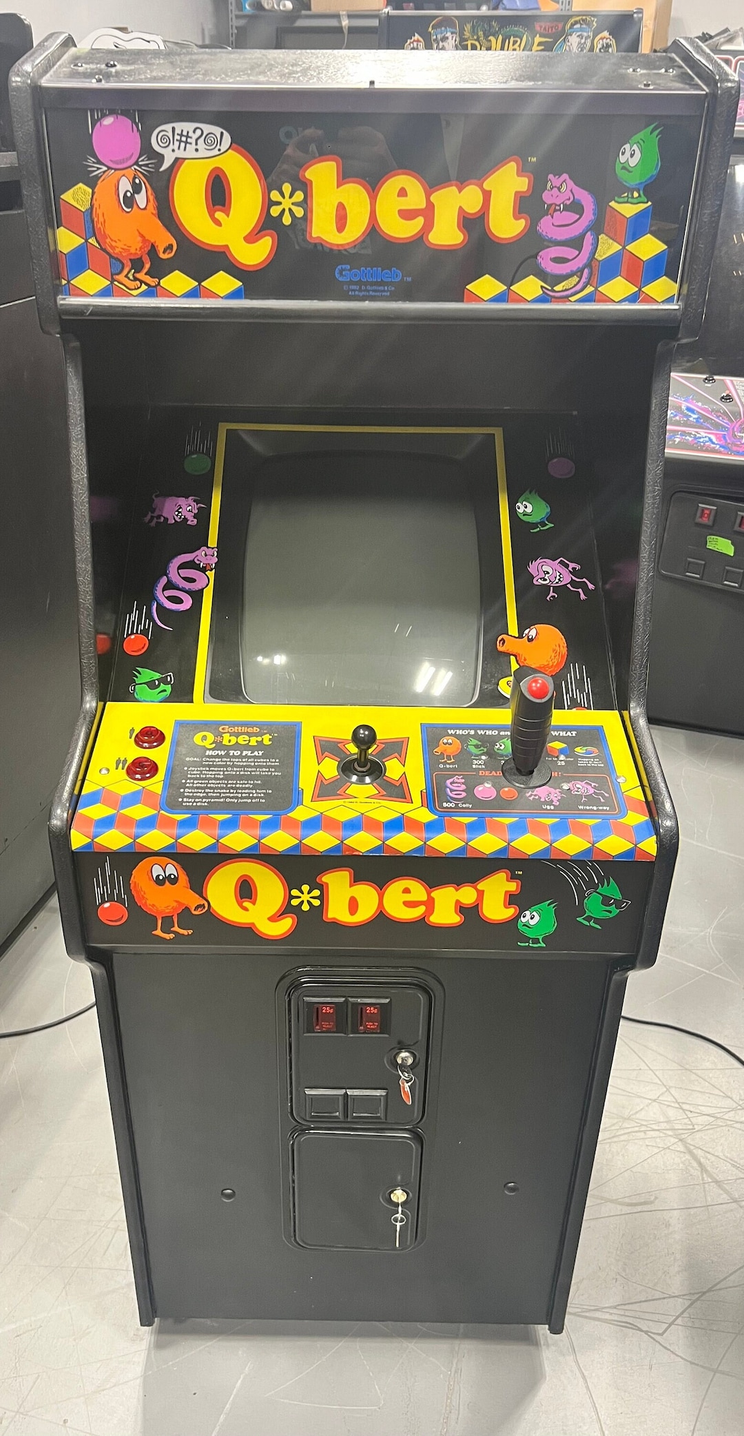 Original 1982 Qbert Arcade Machine EXCELLENT CONDITION Free Shipping Etsy