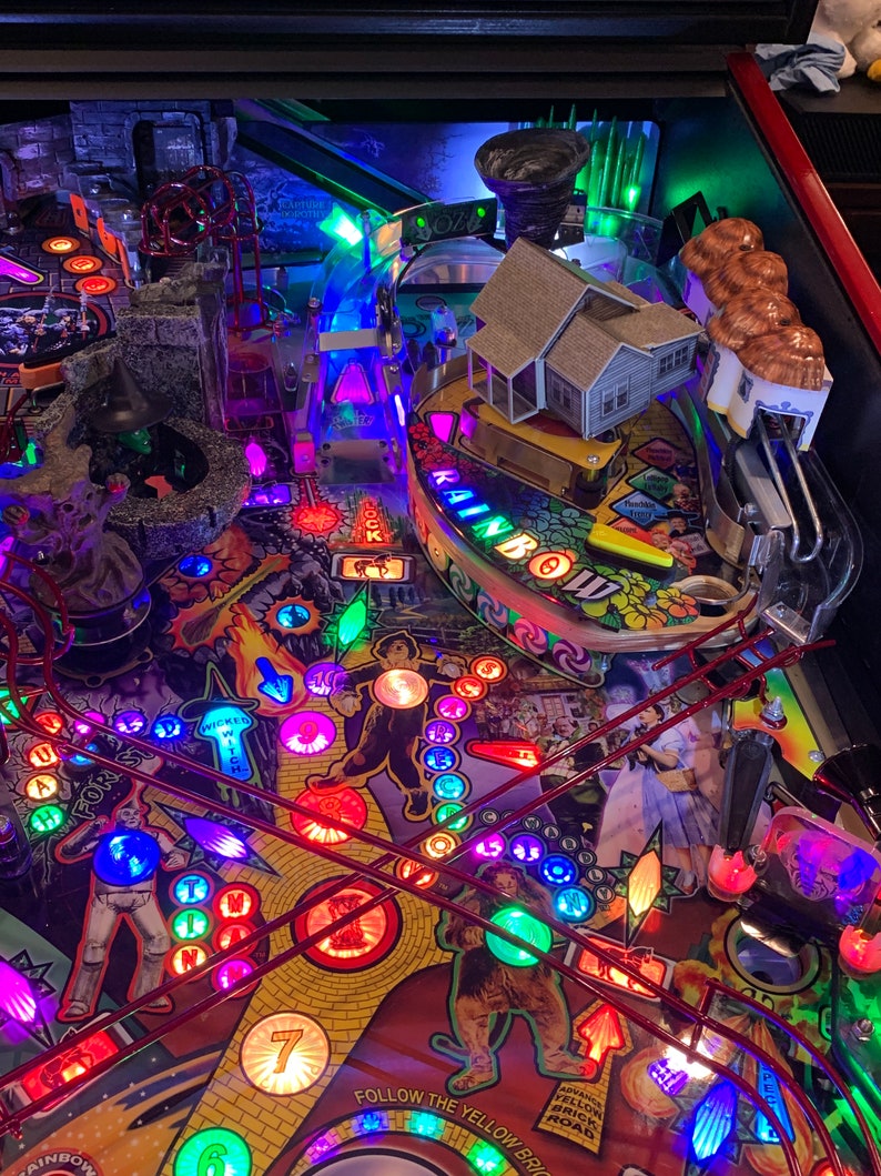 Jersey Jack Wizard of Oz Pinball Lighted Emerald City MOD Etsy