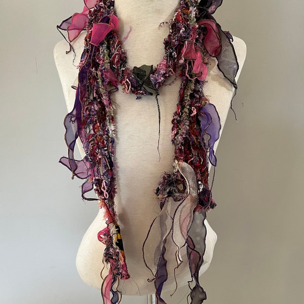 Tie Dye  Shawls and Lace Chenille Petal Scarves