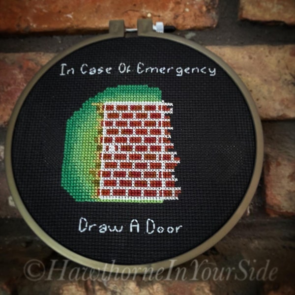 In Case Of Emergency Cross Stitch Pattern PDF, Beetlejuice. handbook for the recently deceased