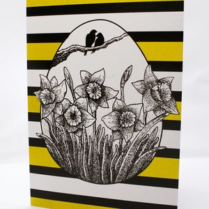 Carte de salutation de fleurs de Pâques