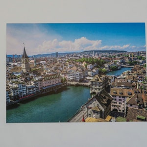 Carte postale Zurich Limmat Suisse 0017