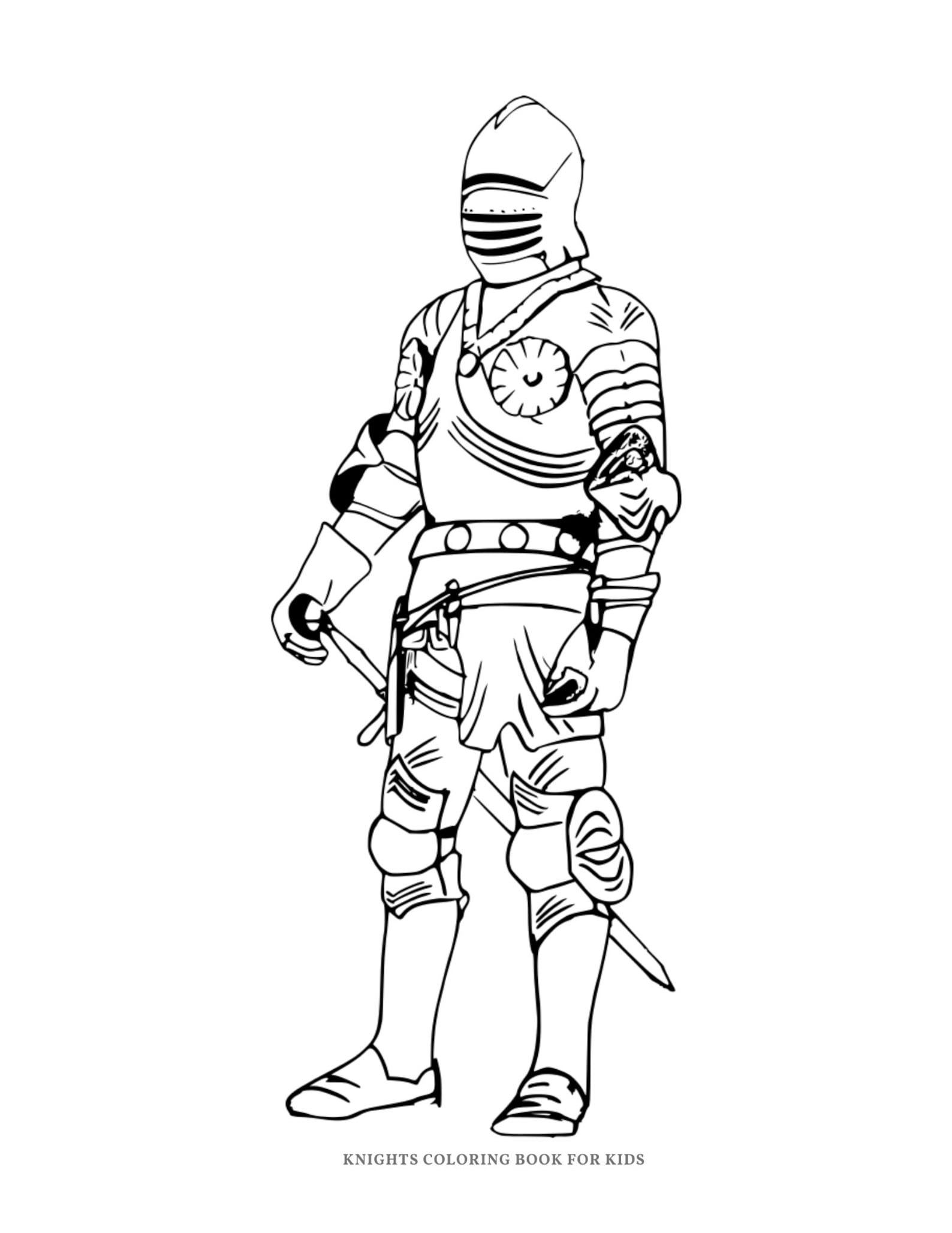 Ritter Malbuch 30 Mittelalterliche Illustration für Kinder und | Etsy