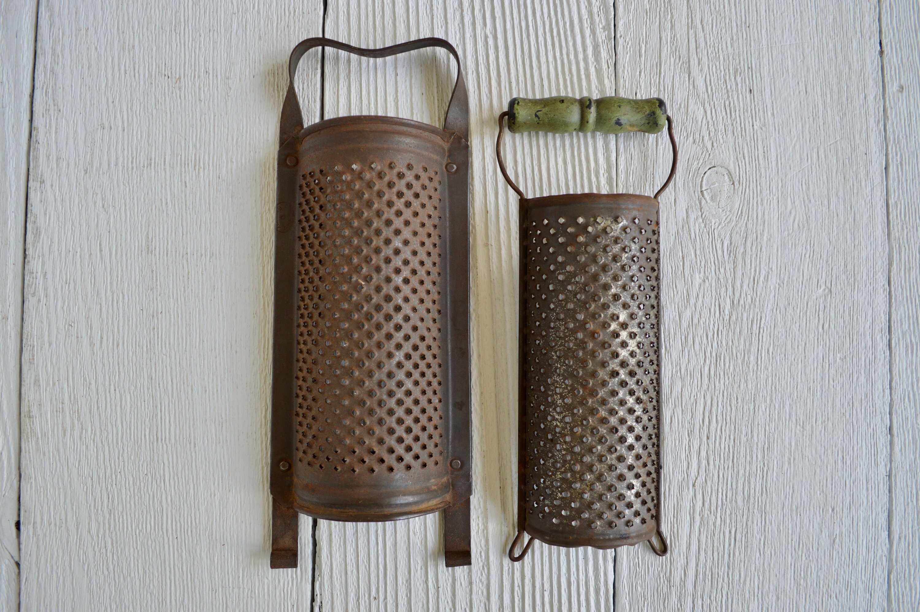 Your Choice Of Two Vintage Metal Graters
