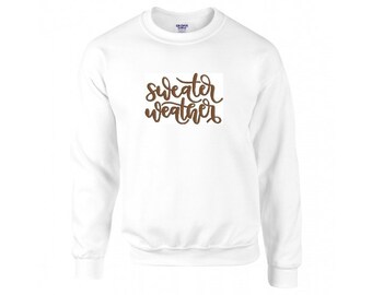 Maglione Meteo Vacanze Inverno Ricamato Girocollo