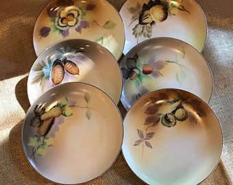 Vintage Meito China Japan MEI773 Multi Colored Floral Fruit