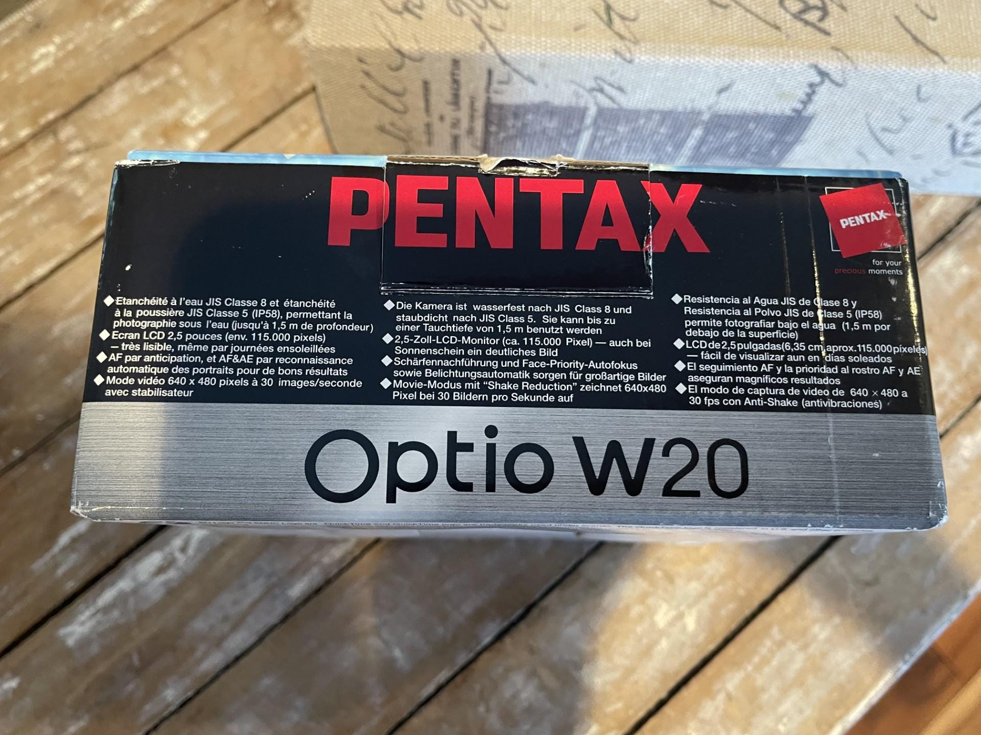 PENTAX, Optio W20, Waterproof Compact Digital Camera With