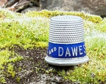 Antiquités, dé à coudre, Coolidge et Dawes, souvenir de campagne politique, 1924