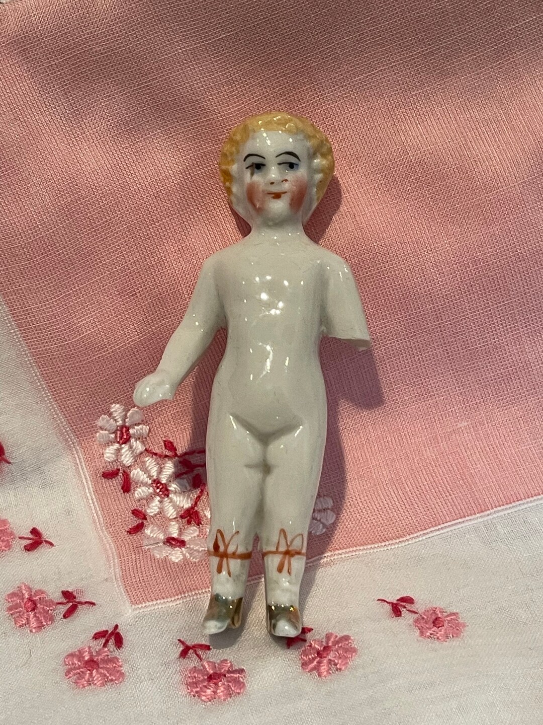 Buy Vintage 1930s Bisque Doll Jointed Doll Frozen Charlotte Online in India  