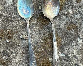 Oneida Community Queen Bess II Serving Spoon Tudor Plate
