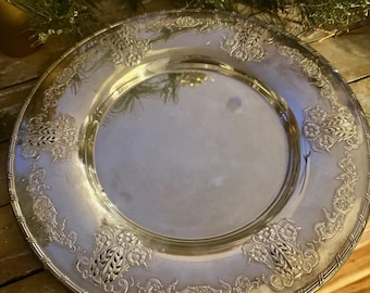 Antique 1921, Ardsley, Plateau/assiette rond Tudor 11 1/2", ARGENT ONEIDA, 2008-3