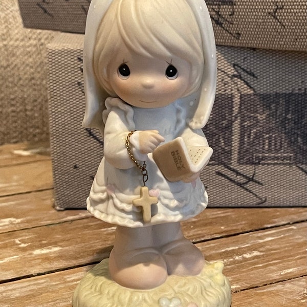 Precious Moments, 523496, This Day Has Been Made in Heaven, First Communion Figurine
