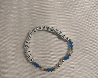 Come From Away Musical Out of the Darkness Beaded Bracelet • Beaded Letter Bracelet • Musical Theatre Gift