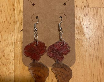 Hadestown Logo Shrinky Dink Earrings | Broadway Musical Earrings