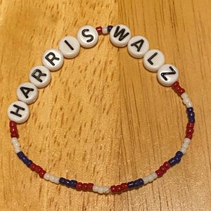 Harris Walz pärlarmband | Valarmband | Rösta 2024