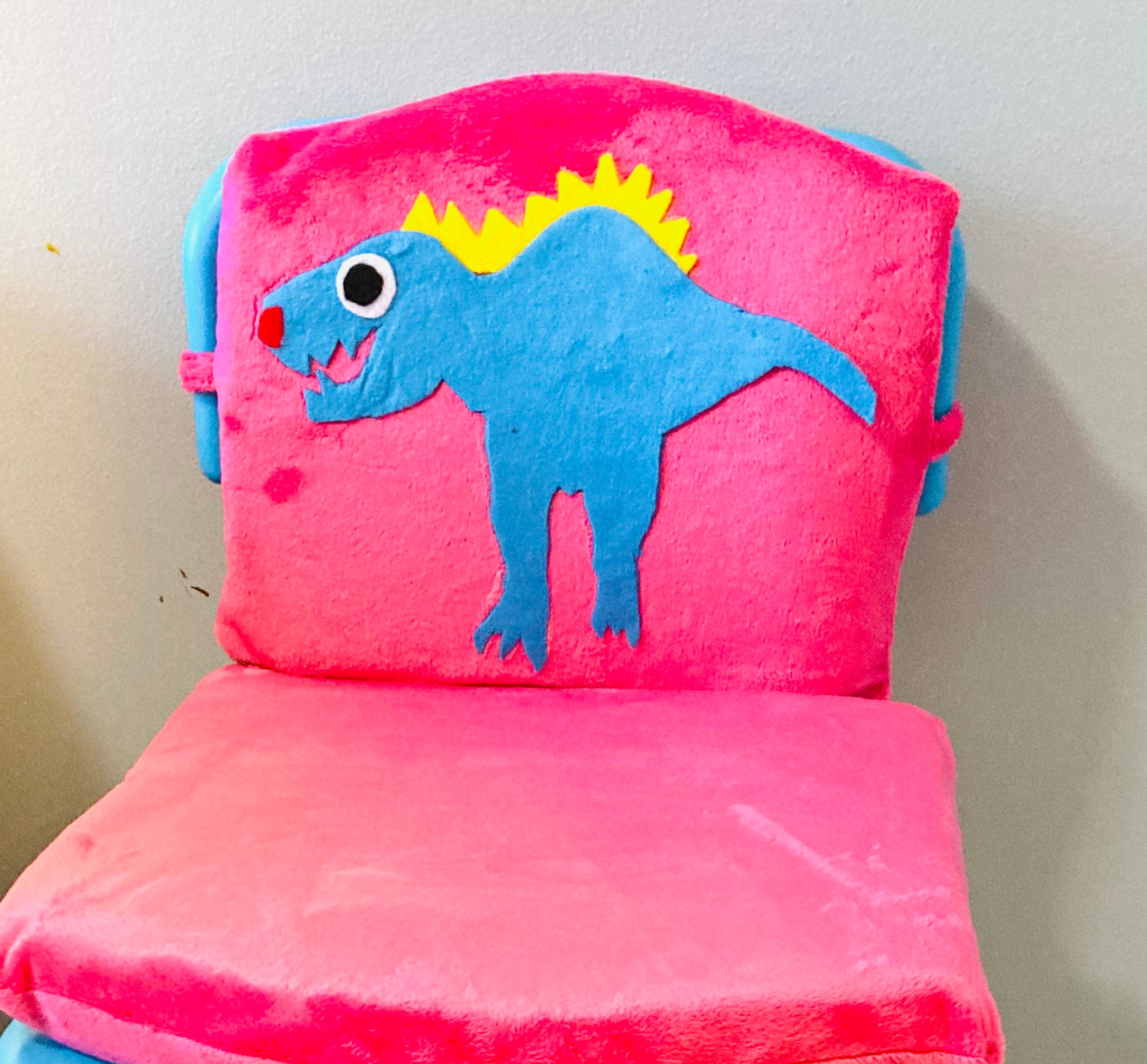 Booster Seat Pads, Minky Soft Chair Cushion With Ties, Child Dinosaur  Booster Cushion School Chair, Kids Chair Pad, Computer Chair Cushions 