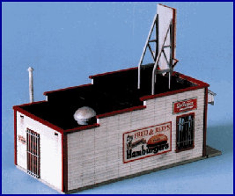 Blair Line 1/87 HO Scale FRED & Red's Restaurant Serving Etsy