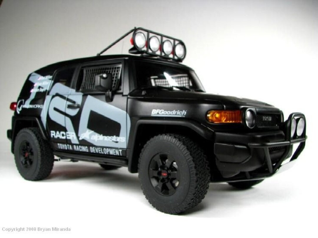 1 18 Autoart Toyota TRD FJ Cruiser 2007 Millennium Series 80717 Matt Black Diecast Model SUV retired in 1990 s Brand New Very Rare Etsy UK
