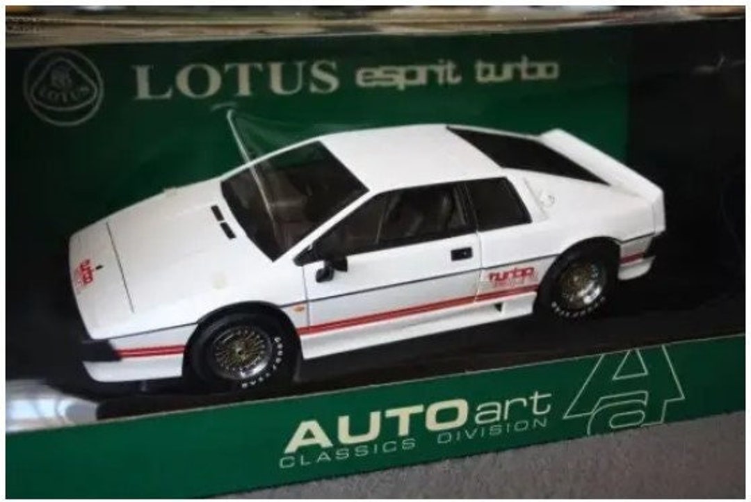 1/18 Autoart Lotus Esprit Turbo, Classics Series 70062 White W/red Stripe  Diecast Model Car retired in 1990's Brand New & Very Rare - Etsy