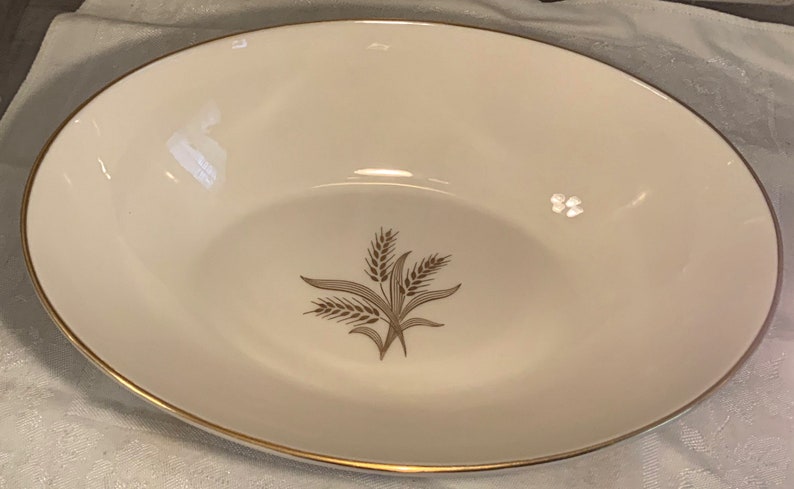Lenox China Wheat Oval Vegetable bowl large | Etsy