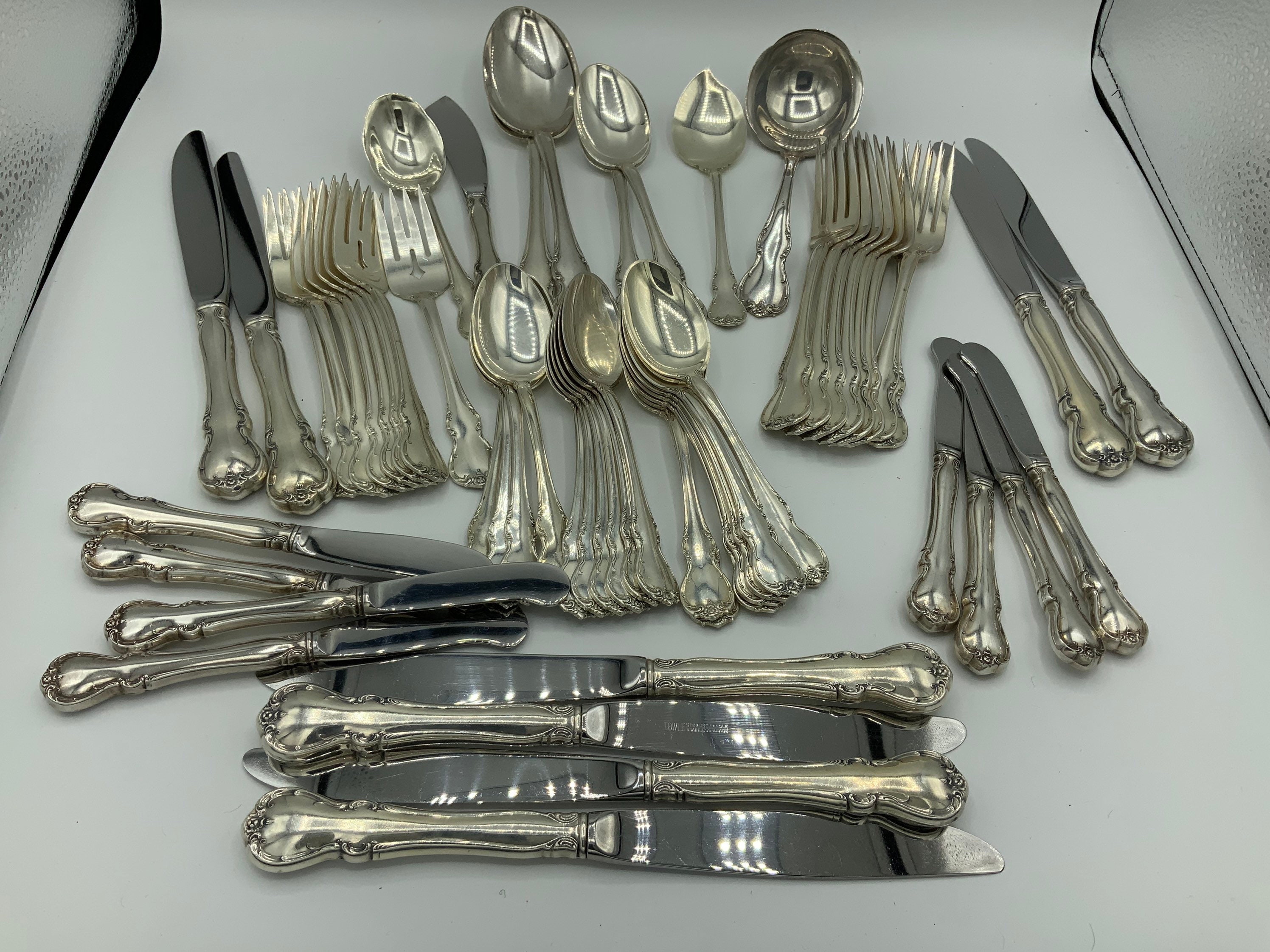 Towle Sterling Flatware Set With Serving Pieces French Etsy