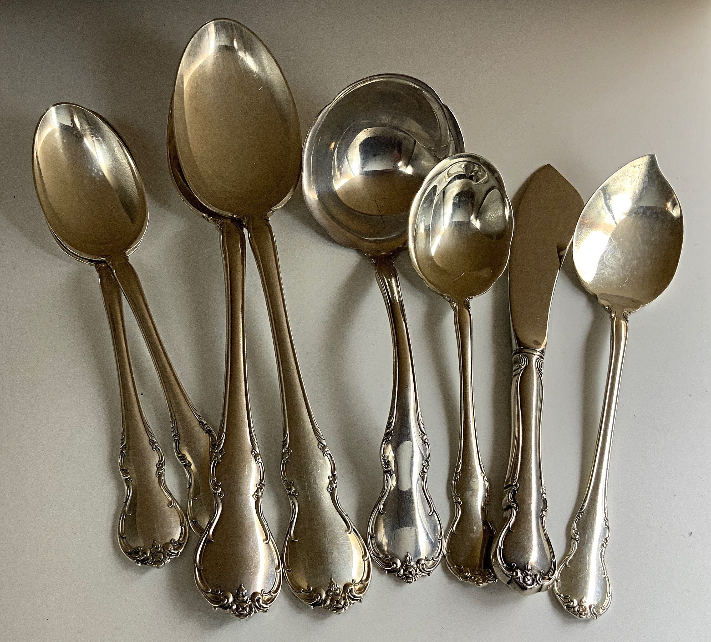 Towle Sterling Flatware Set With Serving Pieces French Etsy