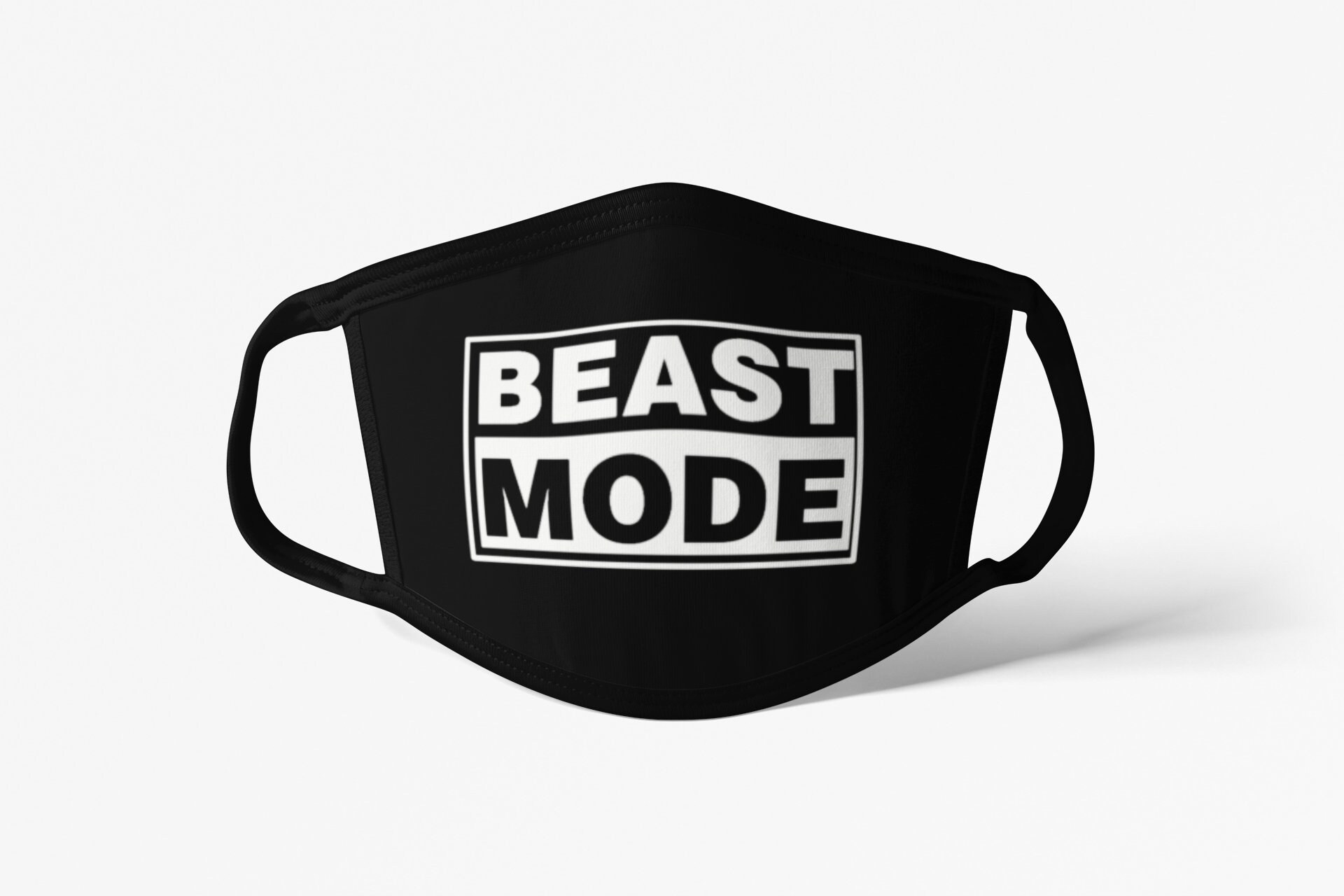 Beast Mode Face Mask Gym Mask Workout Mask Cotton Poly Etsy
