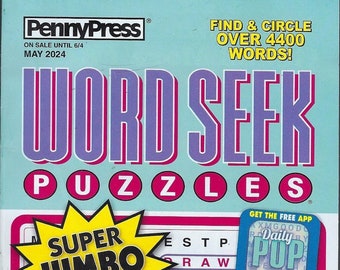 Penny Press  ( Word Seek Puzzles  Digest ) May  2024