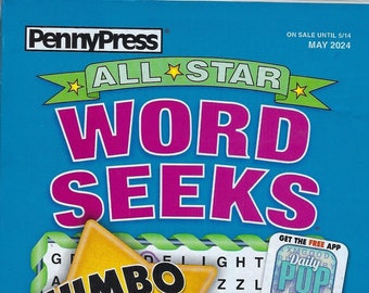 Penny Press  ( All Star Word Seek  Digest ) May 2024