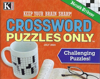 KAPPA  Crossword Only  Puzzles Only ( Digest Size )   July 2024