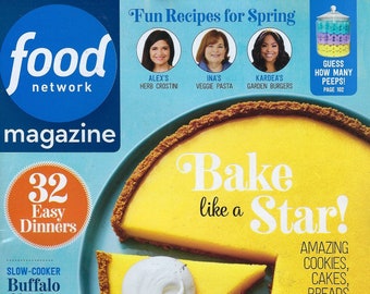 Food Network Magazine  (  Bake like a Star ) March April 2023