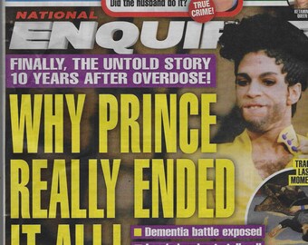 National Enquirer Magazine May 4th 2026 Why Prince ended it all!
