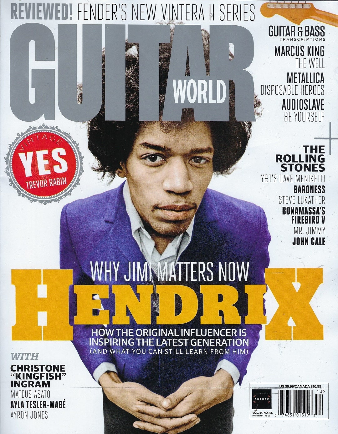 Guitar World Magazine Hendrix Holiday 2023 Etsy