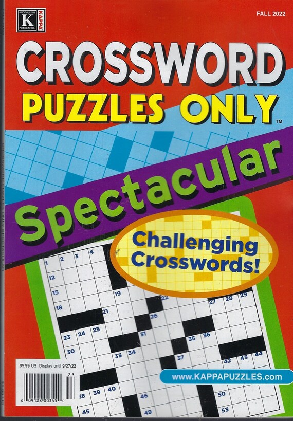 Kappa crossword puzzles only fall 2022 etsy