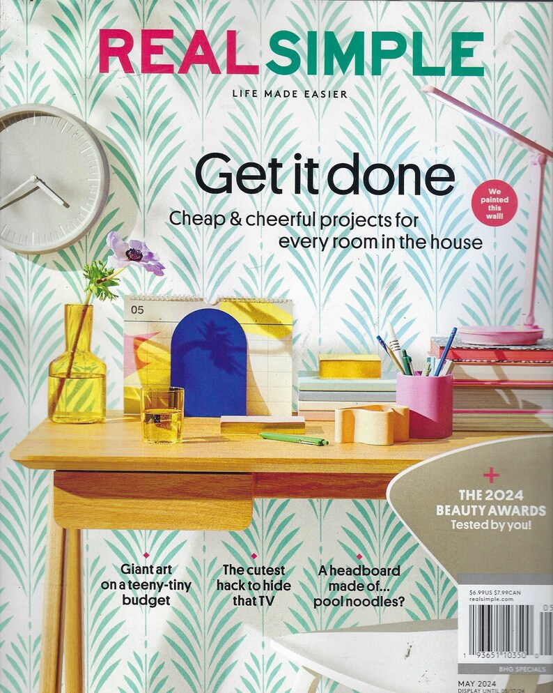 Real Simple Magazine Get it Done Mai 2024 Bild 1