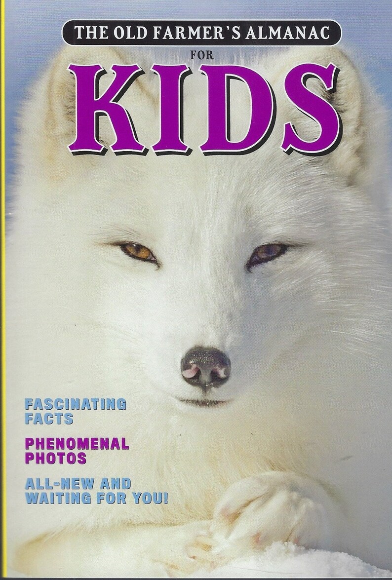 The Old Farmers Almanac for Kids 2024 Etsy