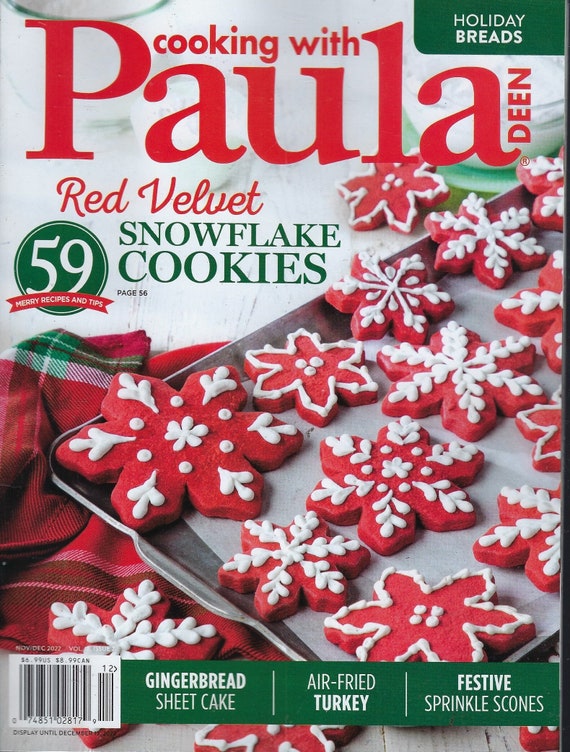 Cooking With Paula Deen Red Velvet Snowflake Cookies December 2022 Etsy