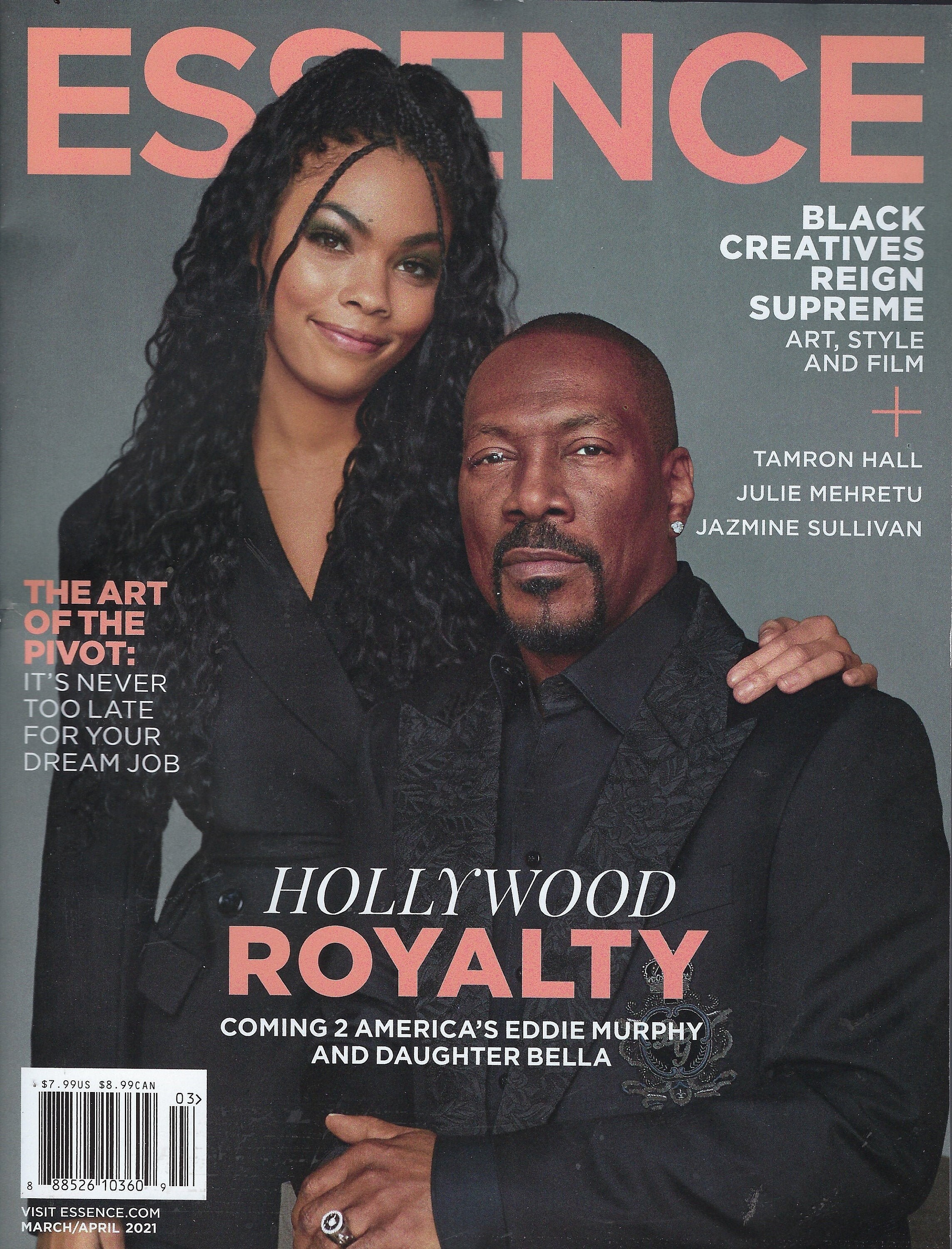 Essence Magazine March 2021 Eddie Murphy and Bella Etsy