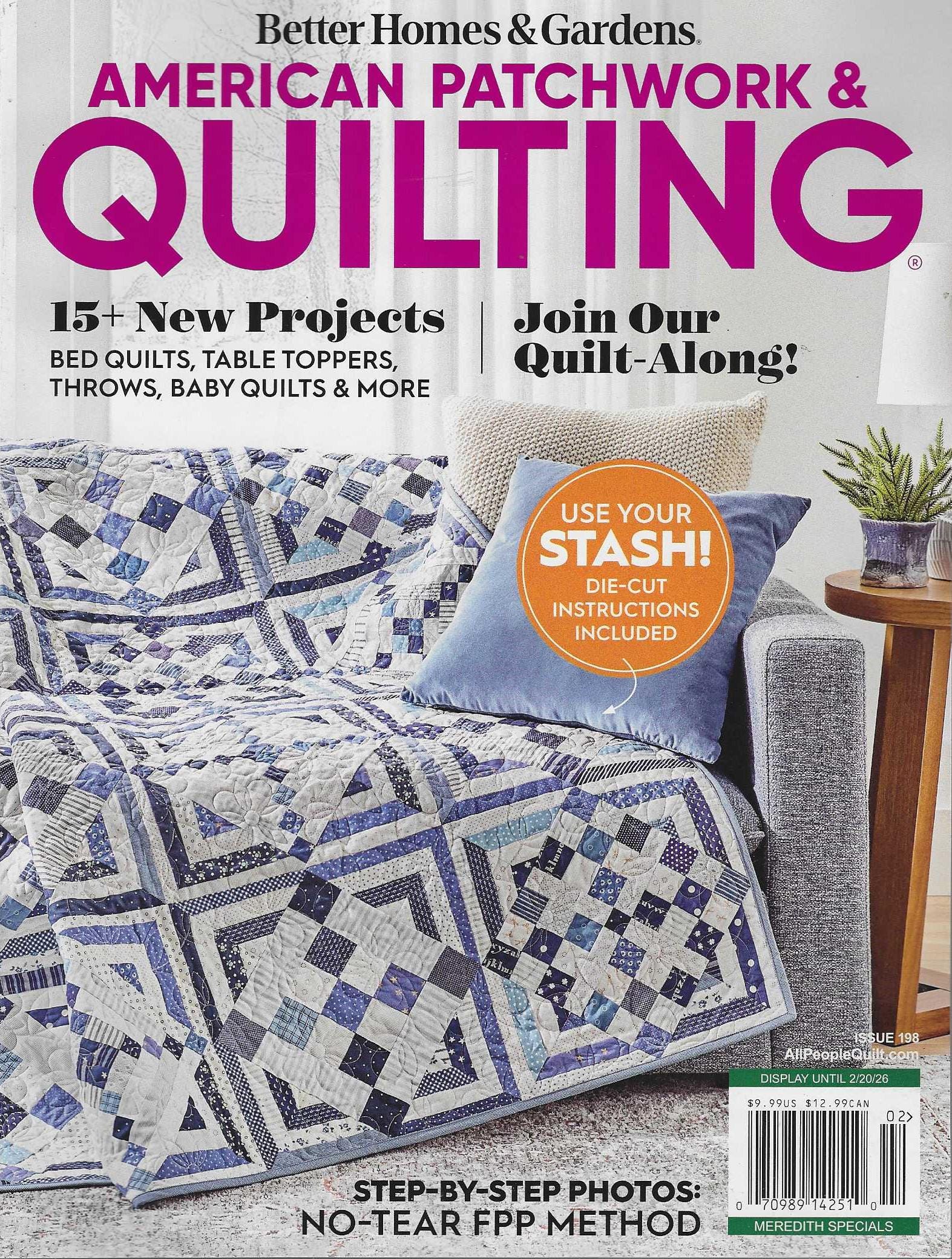 Lot De Patchwork Country Pour Point De Croix - Patron Magazine, Toile Aida Et Fils Inclus