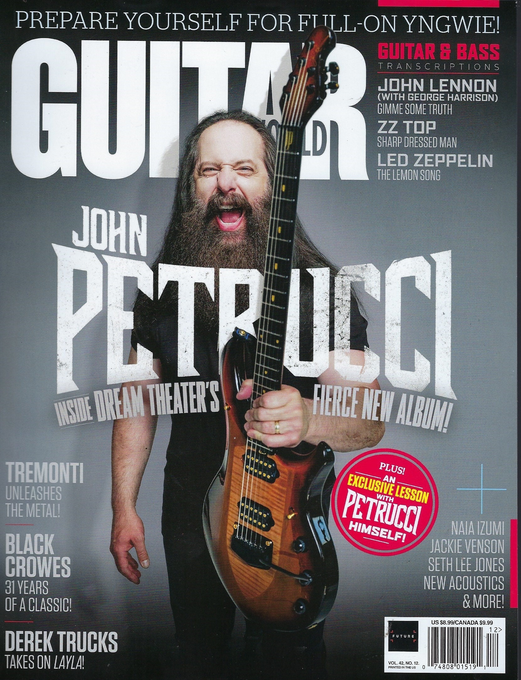 Guitar World Magazine John Petrucci New Album December 2021 Etsy