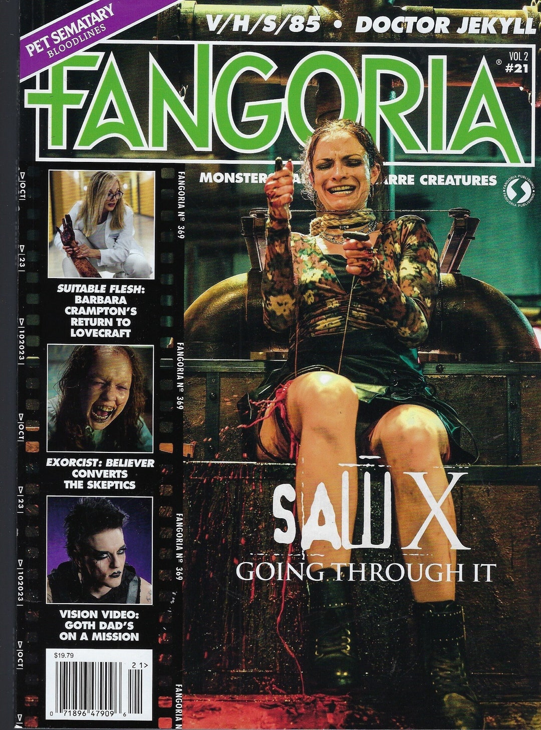 Saw X Fangoria Magazine Cover Lace Strap Dress main image 0