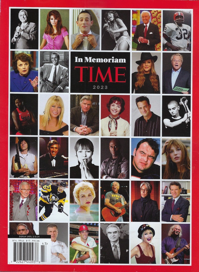 Time Magazine Special In Memoriam 2023 image 1