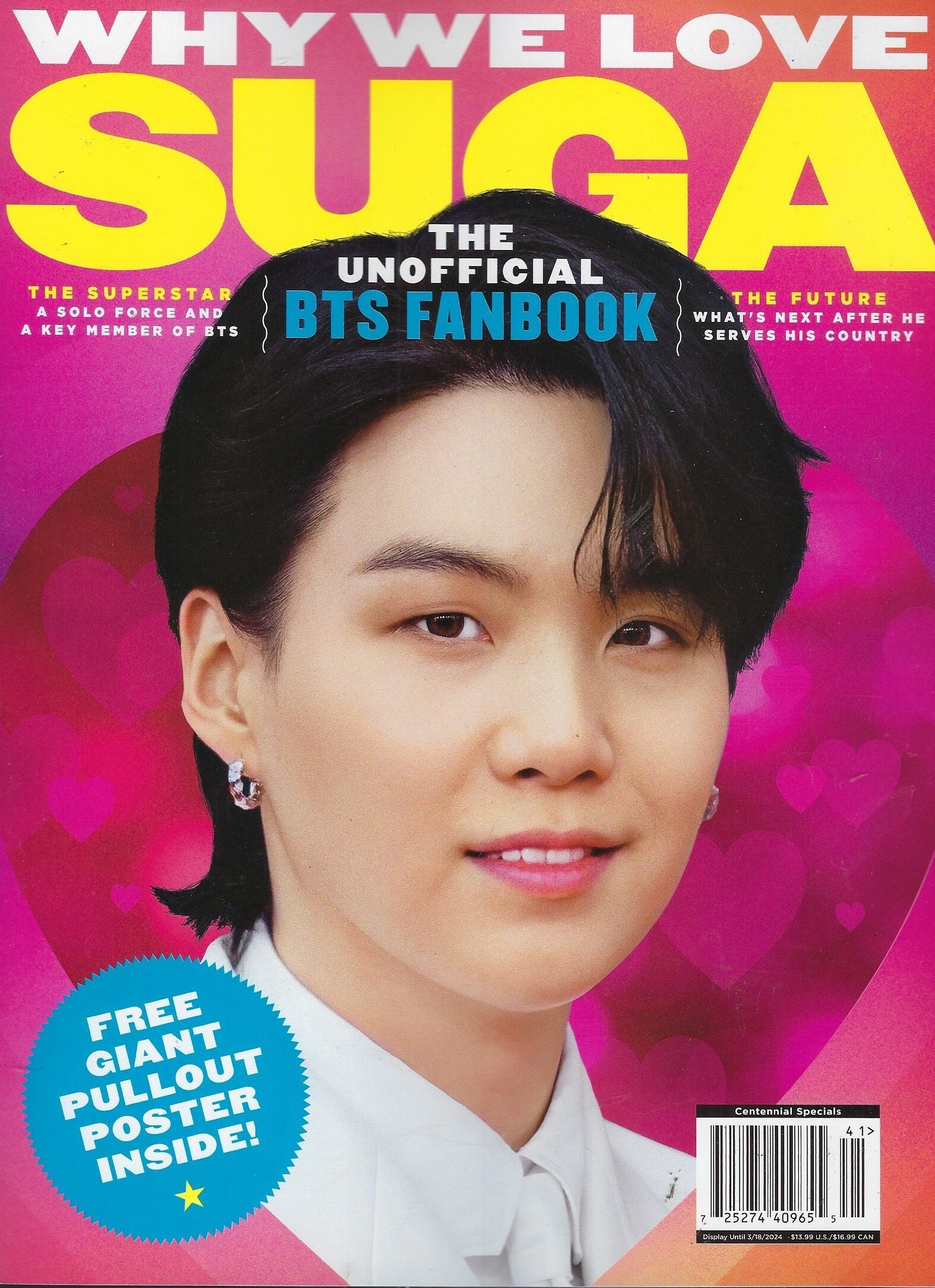 The Unofficial BTS Fan Book ( Why we Love Suga )   With Poster  2024