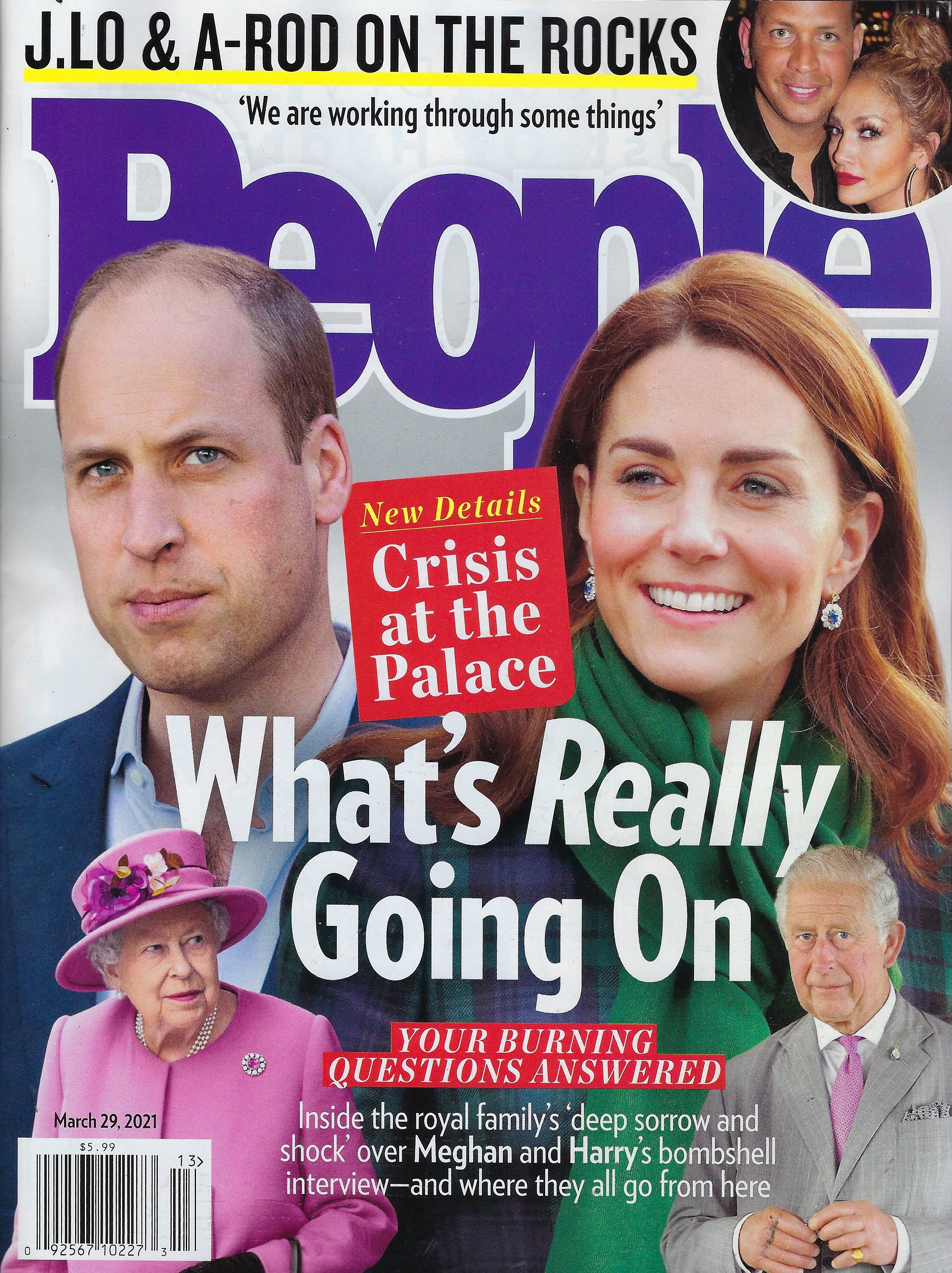People Magazine March 29th 2021 Crisis at The Palace Etsy