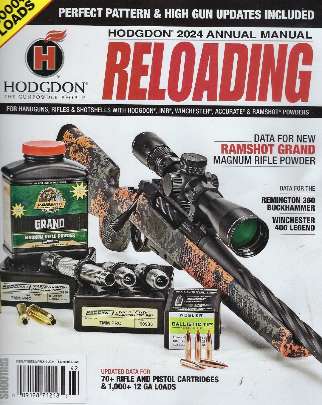 Hodgdon Reloading Magazine 2024 Annual Manual Etsy
