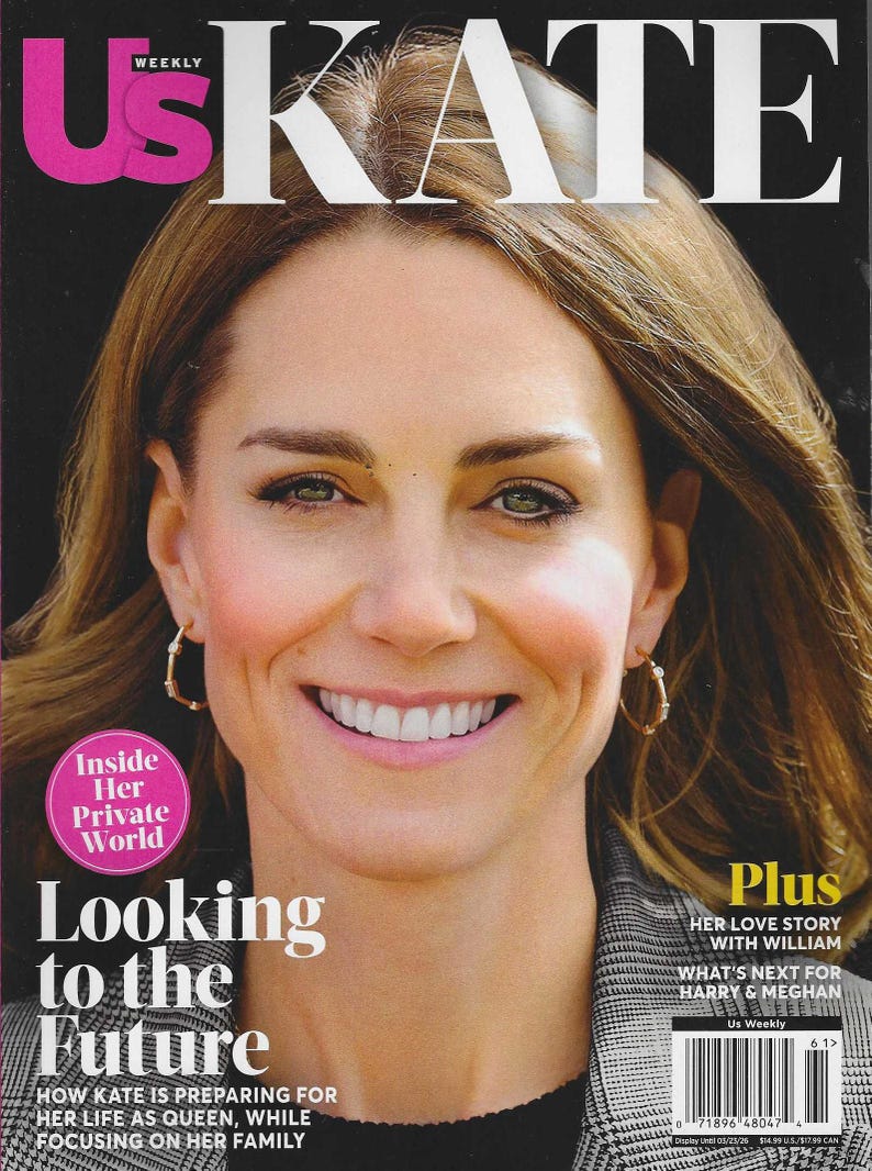 US Weekly Magazine KATE Inside Her Private World 2026 Etsy