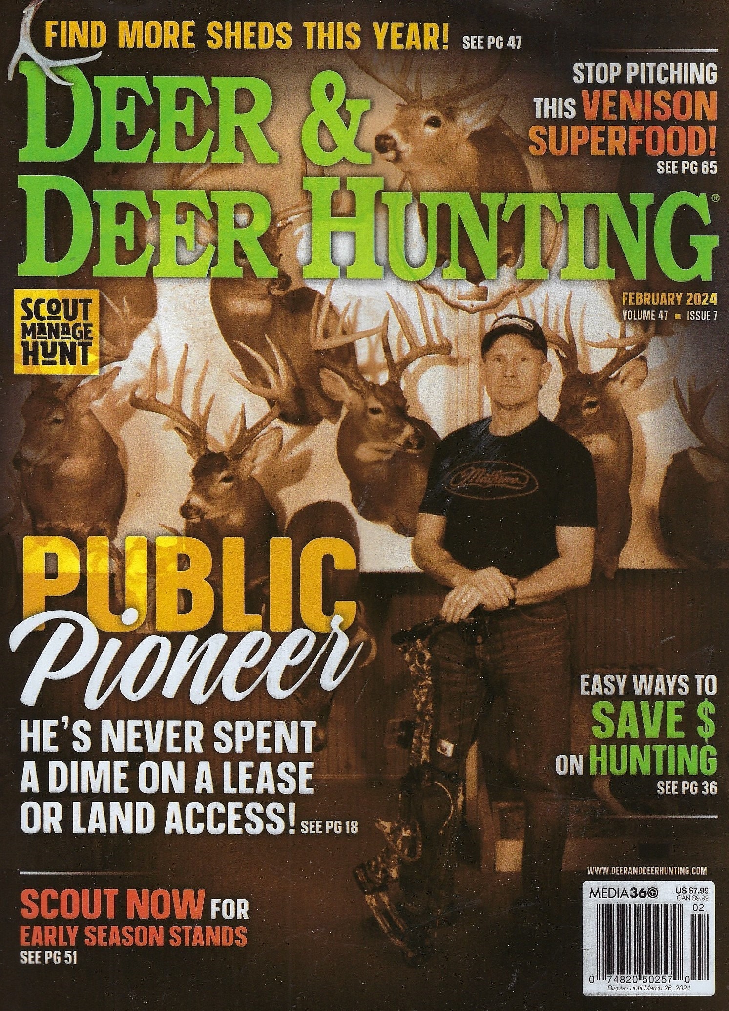 Deer & Deer Hunting Magazine ( Public Pioneer ) February 2024