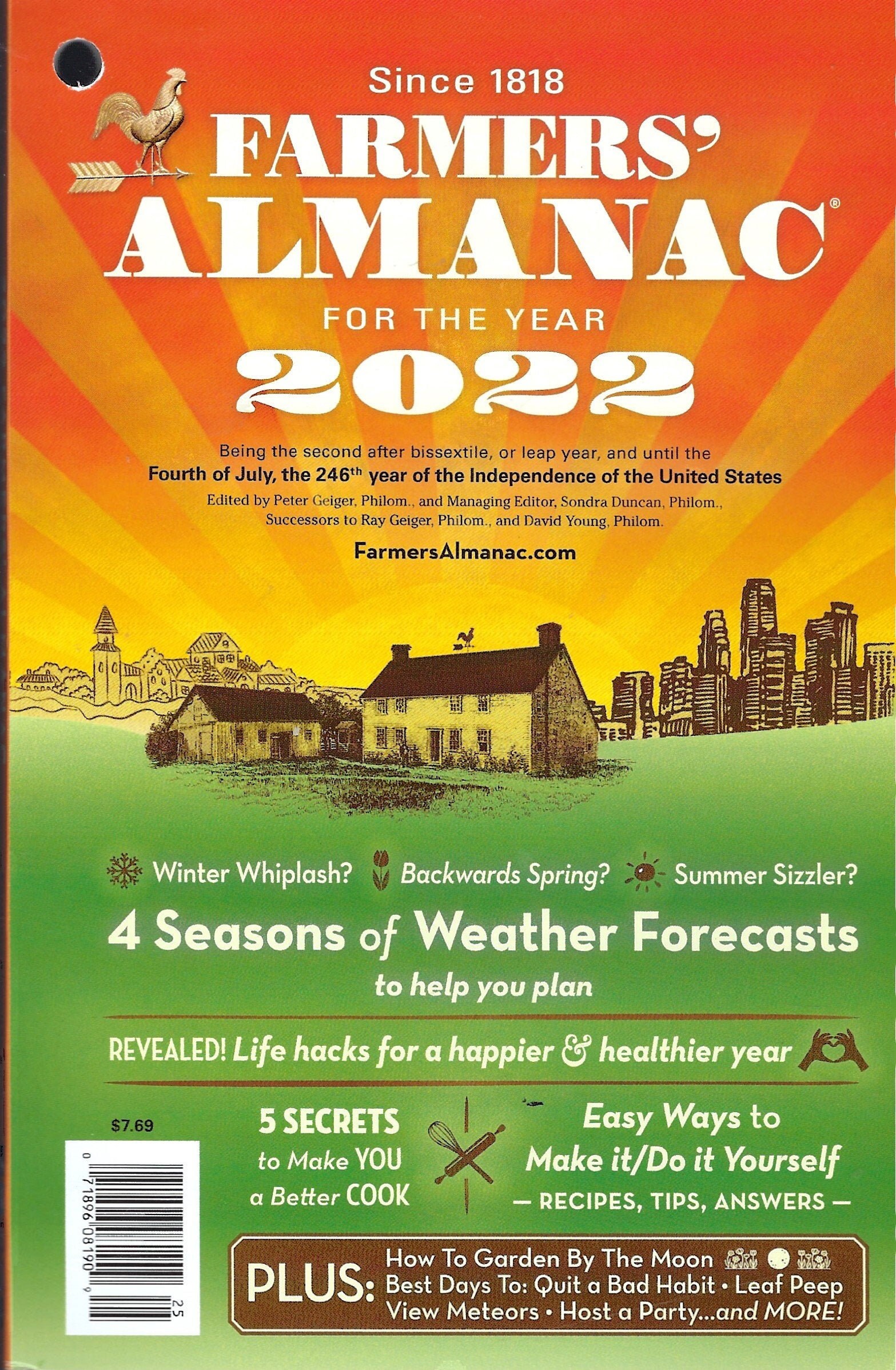 Farmers Almanac for the Year 2022 Etsy