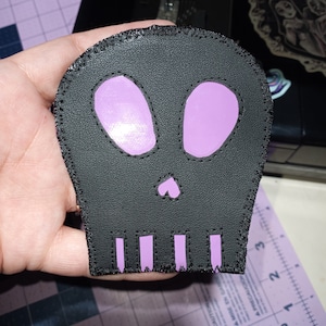 skull keychain coin pouch / keychain coin pouch / skull coin pouch